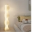 White grass skirt lamp light and shadow design art living room sofa edge floor lamp modern minimalist atmosphere lamp network red lighting fixture