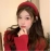 French retro red hair band, women's wide edge anti slip compression hair band, high skull top hair clip, hair bundle headwear