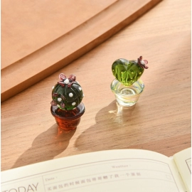 Creative cactus tabletop decoration, glass living room small decoration, home decoration, European style micro landscape decoration, bonsai